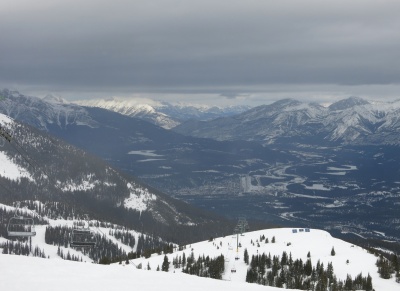 Marmot Basin looking to Jasper