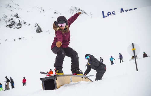 Jenny Jones in Les Arcs