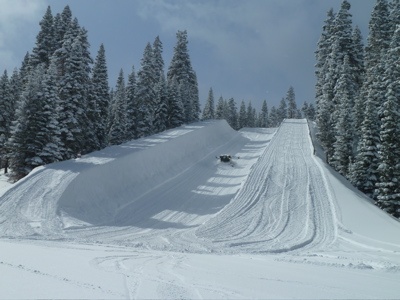 Shaun White's training superpipe