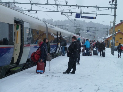 Arriving in Geilo