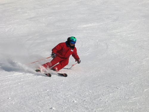 Alex in action at Sunshine Village, Banff, Canada