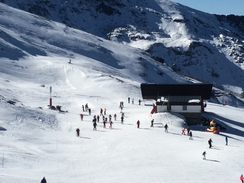 The slopes of Sierra Nevada, Spain