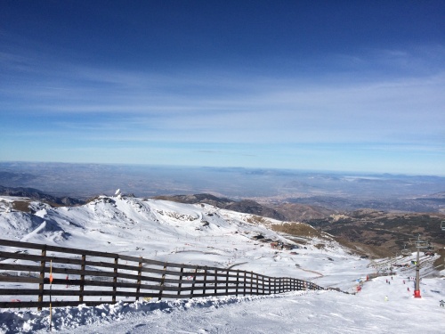 Looking out over Spain