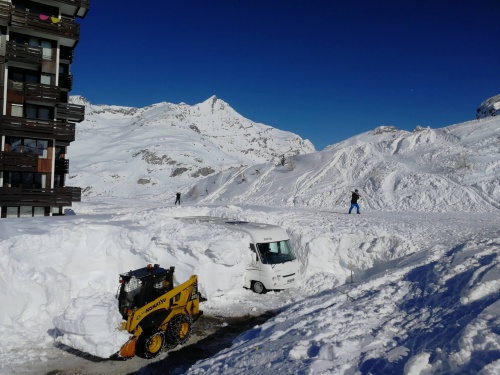 Progress digging out the motorhome