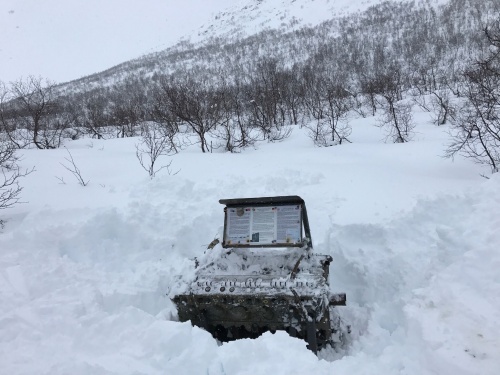 The WW2 plane engine Sverre found in the snow