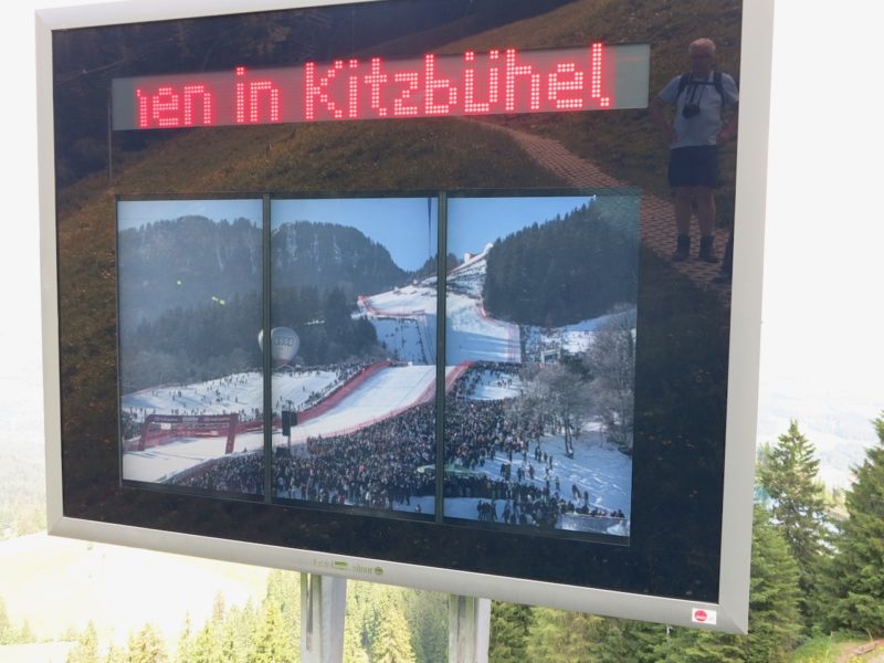 Hiking the Hahnenkamm. Image © PlanetSKI