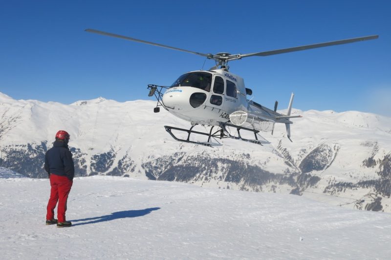 Recco system on helicopters in Italy. Image © PlanetSKI