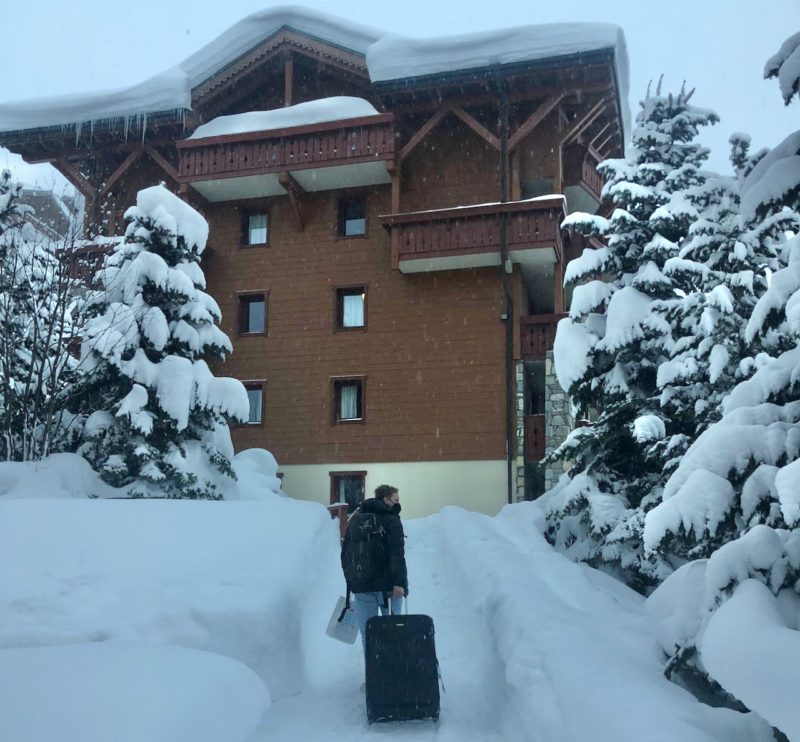 Jack arrive in Les Menuieres. Image © PlanetSKI