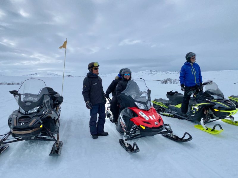 Snowmobiling in Ryksgransen, Sweden. Image © PlanetSKI