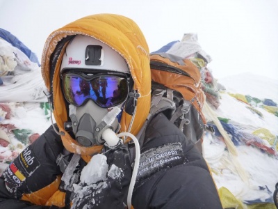 Squash Falconer on Everest