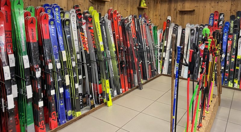 Skis on sale. Image © PlanetSKI