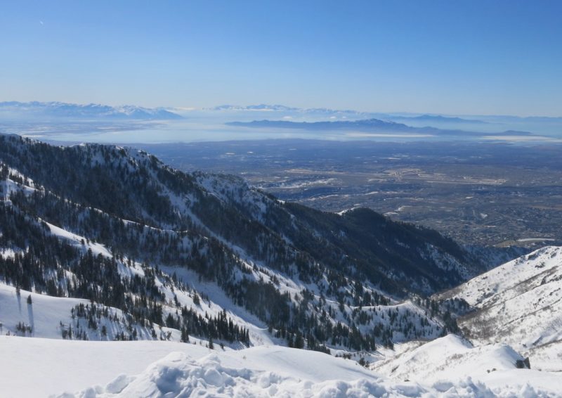 Looking towards the Great Salt Lake from Snowbasin. Image © PlanetSKI