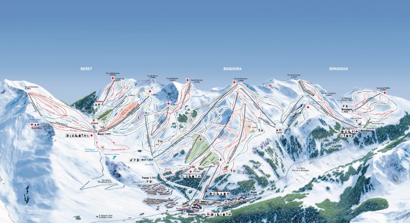 Baqueira Beret Piste Map