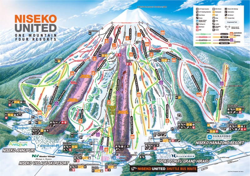 Niseko Piste map. Image c/o Niseko.