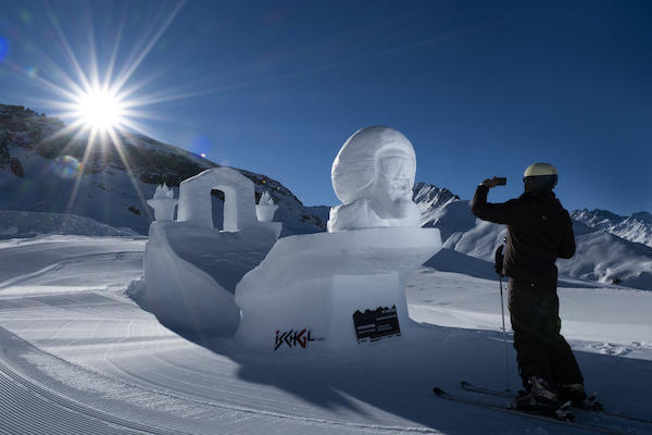 Snow sculptures Copyright © TVB Paznaun-Ischgl 