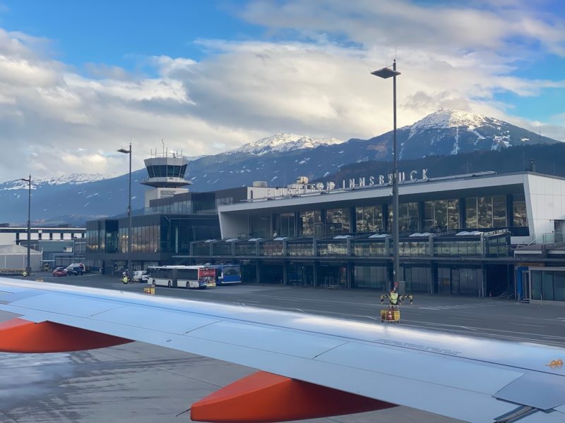 Innsbruck airport, Austria. Image © PlanetSKI