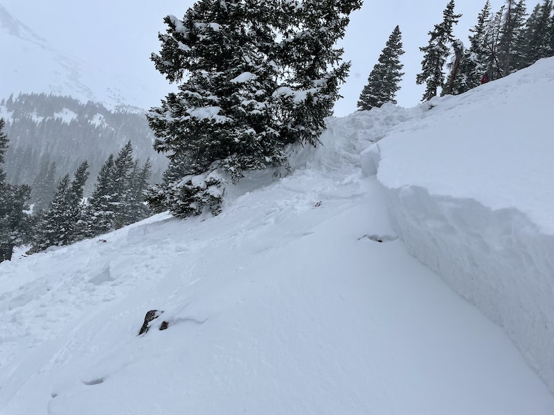 Avalanche Image c/o Summit County Sheriff's Office