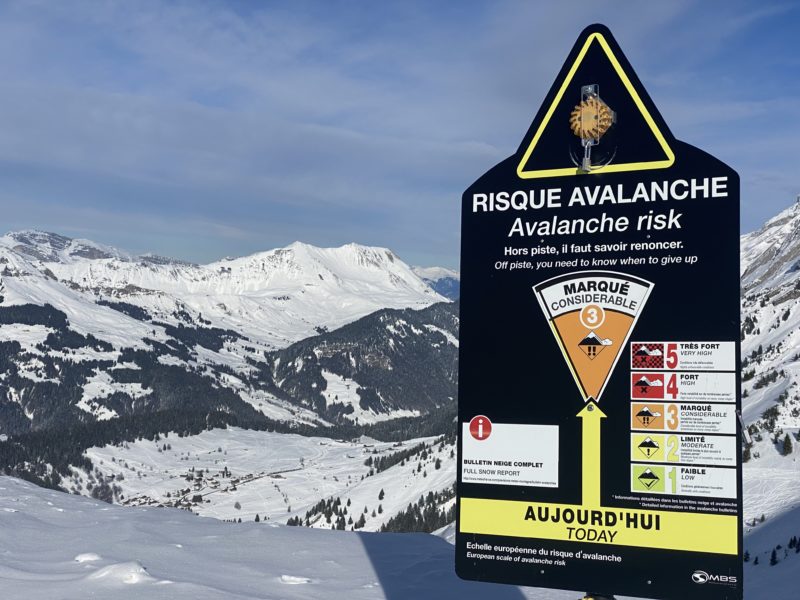 Avalanche risk. Image © PlanetSKI