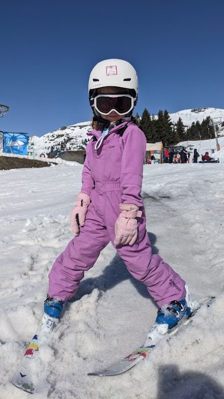 Hazel on her skis. Image © PlanetSKI