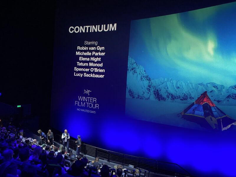 Arc'teryx at the IMAX. Image © PlanetSKI