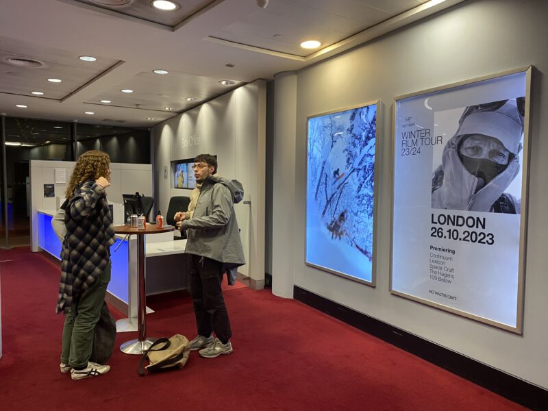 Arc'teryx at the IMAX. Image © PlanetSKI