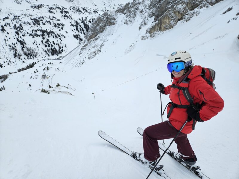 Jane Peel on the black run down Gamsleiten in Obertauern. Image © PlanetSKI 