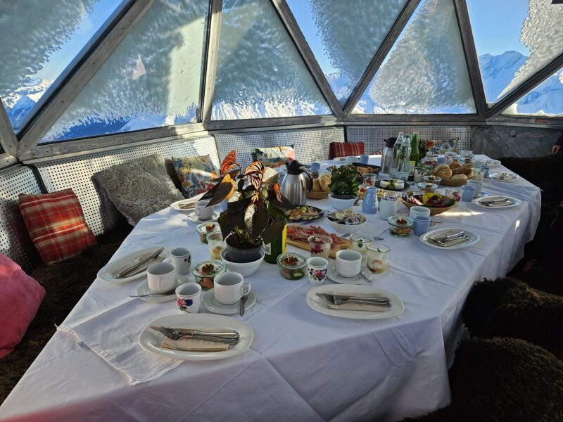 Top of the Mountain breakfast at Sportgastein, Austria. Image © PlanetSKI