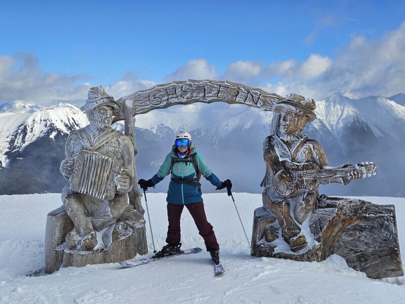 PlanetSKI's Jane Peel in Gastein, Austria. Image © PlanetSKI