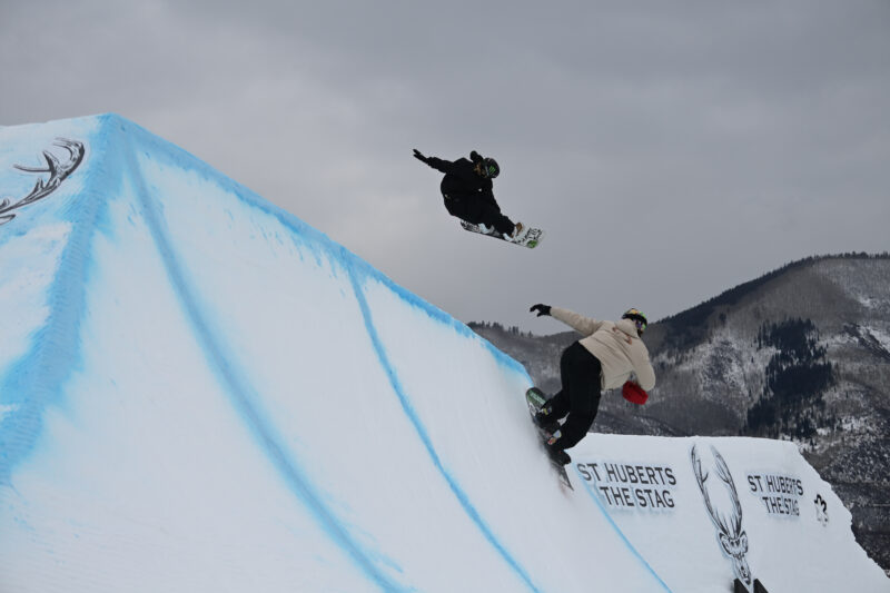 Mia Brookes competes during Women's Snowboard Slopestyle at 2024 X Games Aspen at Buttermilk in Aspen, CO. ©Mark Kohlman/X Games