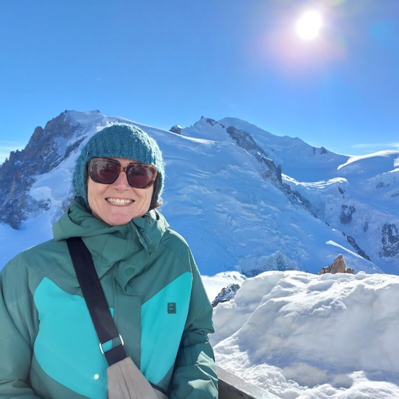 Pip Martin in Chamonix. Image © Iain Martin