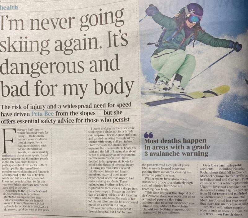 PlanetSKI in The Times