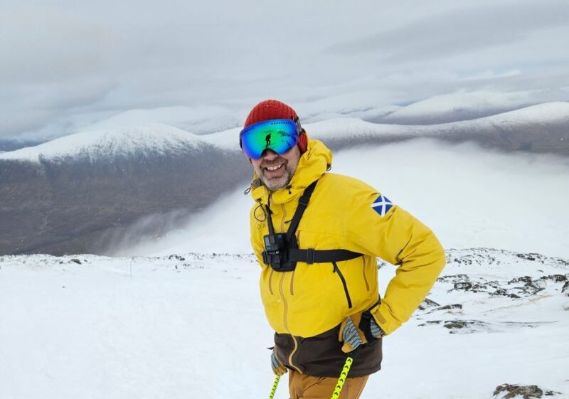 Rod Frazer on Glencoe 14 Feb 2024. Image c/o Rod Frazer