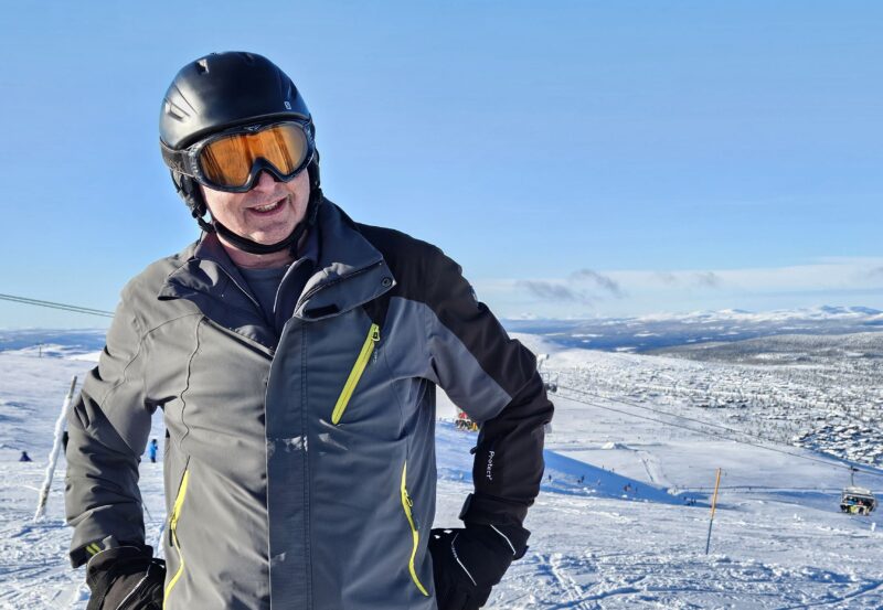 Steve on a Friendship Travel solo ski trip to Trysil, Norway. Image © PlanetSKI
