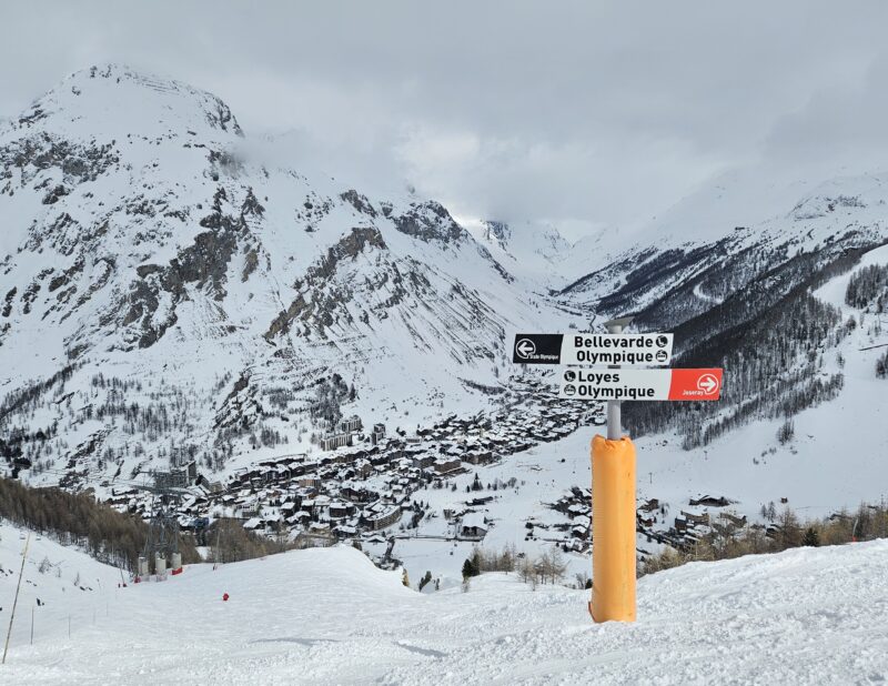 On the Face de Bellevarde black run into Val d'Isere, France. Image © PlanetSKI