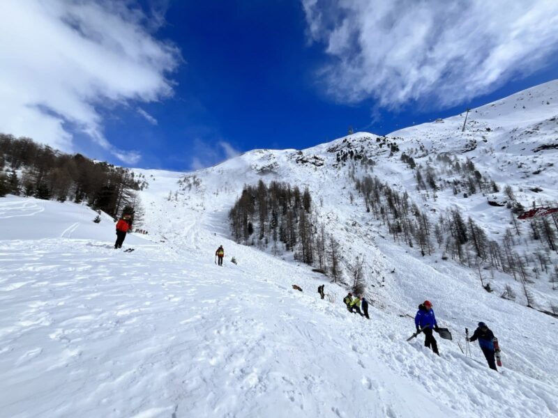 Zermatt avalanche. Image c/o Valais cantonal police.