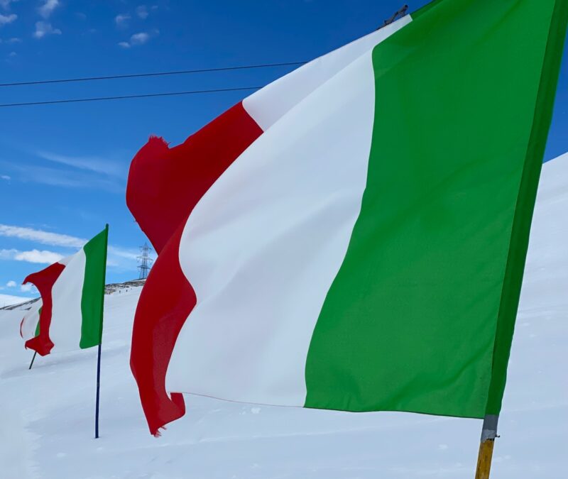 Italy Flag. Image © PlanetSKI