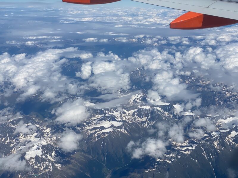 Flying over the Alps. Image © PlanetSKI