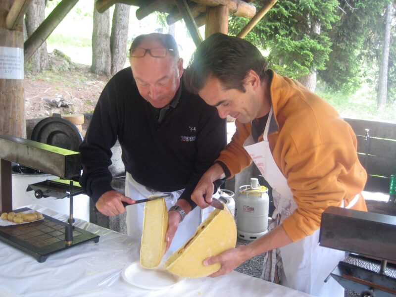 Raclette in Verbier. Image c/o PlanetSKI.