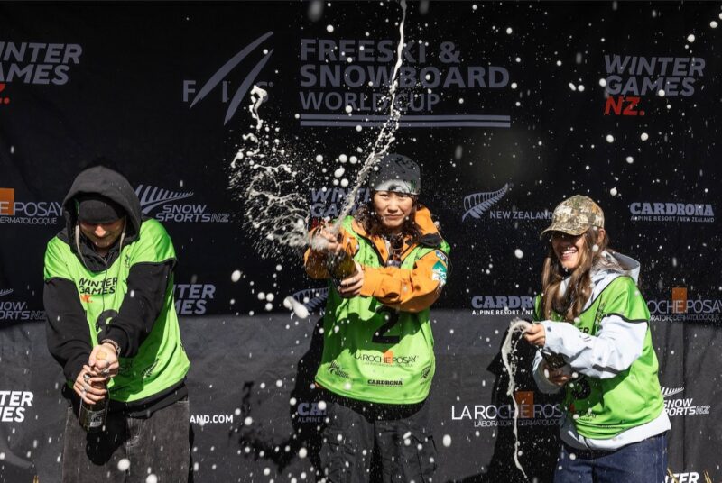 Women's snowboard podium. Image c/o Winter Games NZ.