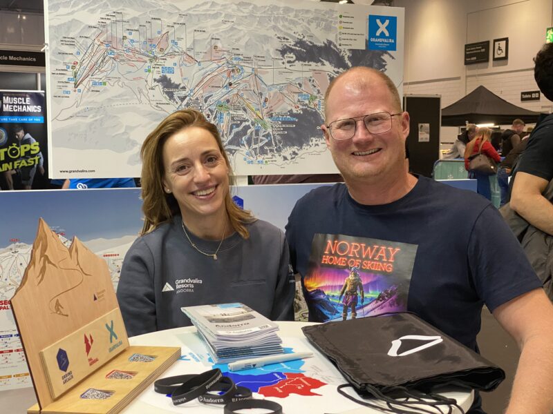 Ester Servat and Geir Bottolfs. Image © PlanetSKI