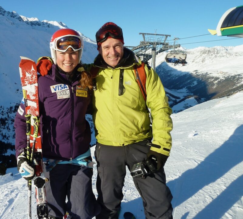 Mikaela and James in 2012. Image © PlanetSKI