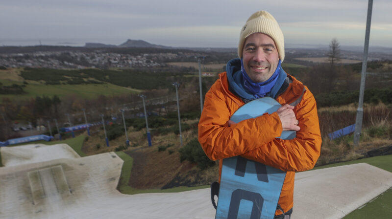 Davy Zyw, snowboarder with MND aiming for 2026 Winter Paralympics. Image c/o wearestoryshop