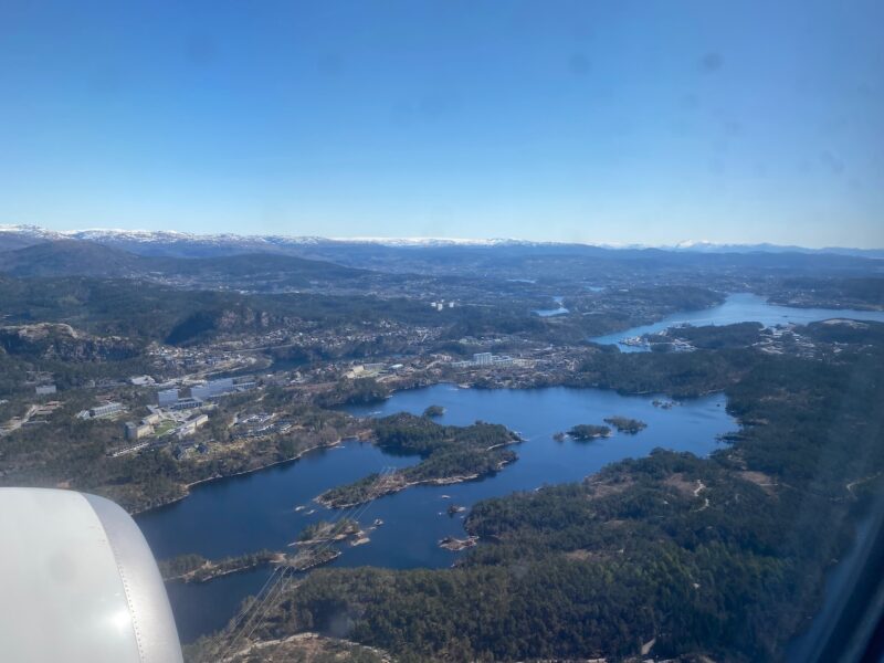 Flying into Bergen, Norway. Image © PlanetSKI