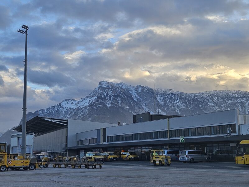 Salzburg Airport, Austria. Image © PlanetSKI