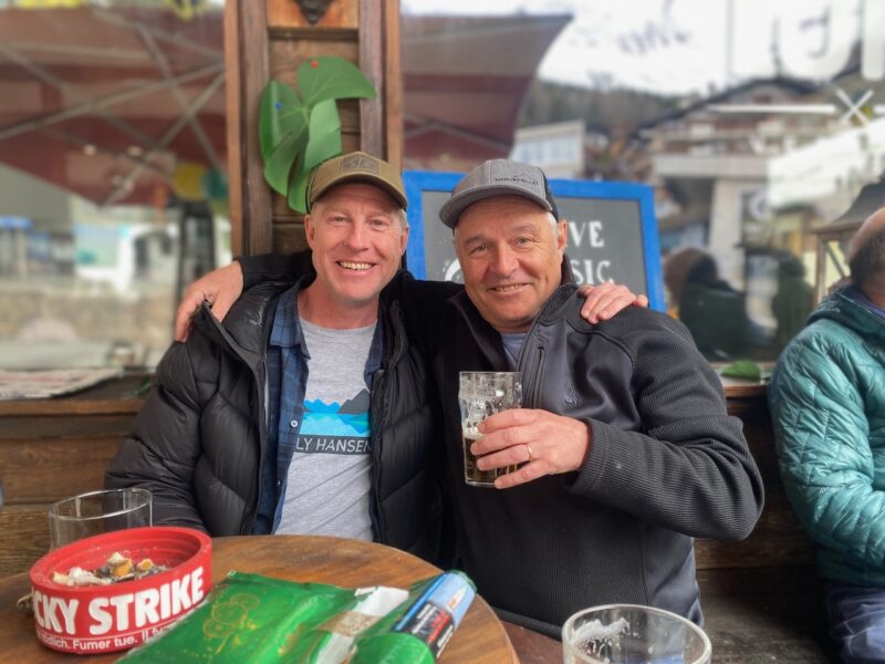 Warren & James in Verbier, Switzerland. Image © PlanetSKI