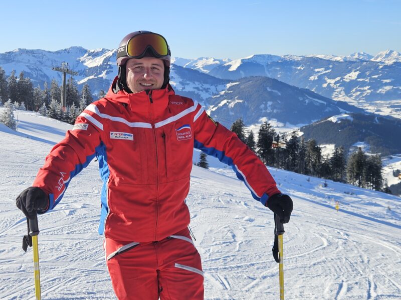 Tim Wormskamp, Ski Instructor at Maria Alm ski school in Austria. Image © PlanetSKI