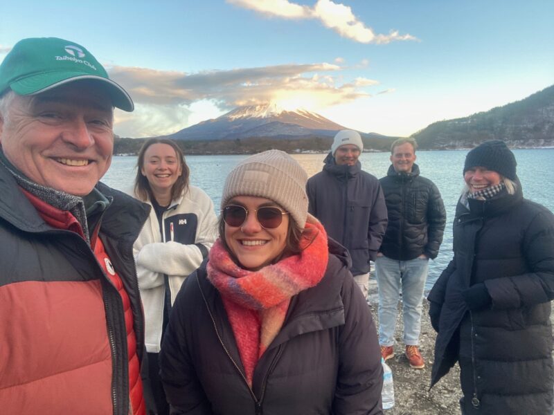 The PlanetSKI test team in Japan. Image © PlanetSKI