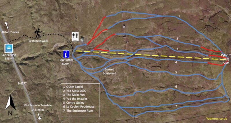 Yad Moss piste map. Image c/o Yad Moss.