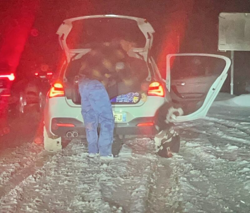 Snow on the way to Val Thorens for its opening weekend. Image © PlanetSKI