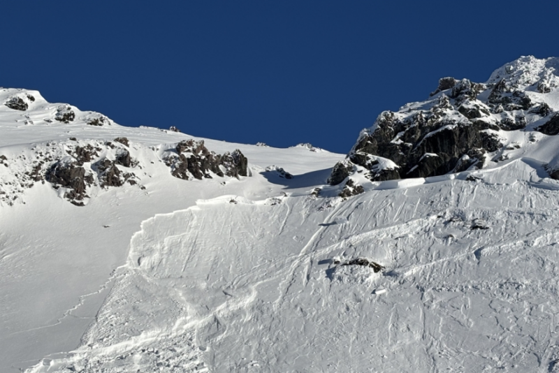Avalanche in Davos.Image c/o Graubunden Cantonal Police.